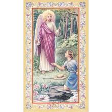 Aranyozott imakép - Szent Rafael arkangyal - 6.5x10.5cm