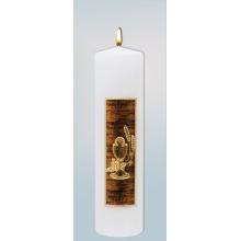 Mass candle 6cmx22cm - Eucharist