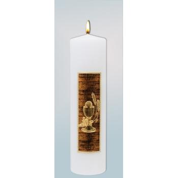 Mass candle 6cmx22cm - Eucharist