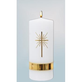 Mass candle 8cmx20cm - Cross