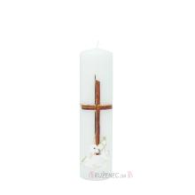 Mass candle decorated - 0.5kg - Lamb