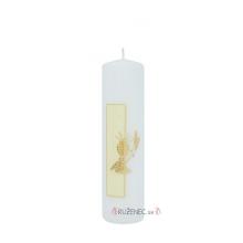 Mass candle decorated - 0.5kg - Eucharist