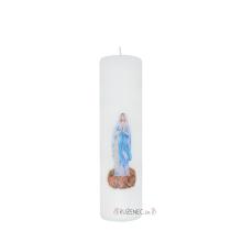 Mass candle decorated - 0.5kg - Virgin Mary