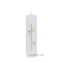 Mass candle decorated - 0.5kg - wedding
