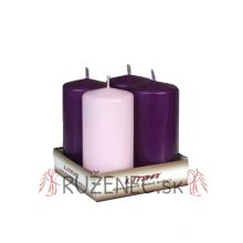 Sviečky na Advent 12cm - 4ks