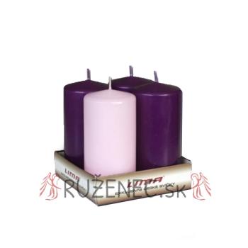 Sviečky na Advent 6cm x 12cm - 4ks