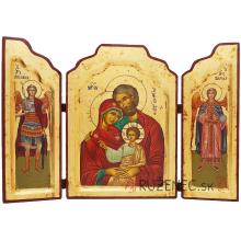 Szárnyas oltár-ikon 36x25cm - Szent család