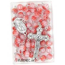 Rosary - Millefiori 8mm - pink