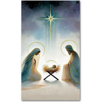 Vánoční svatý obrázek - 6.5x10.5cm