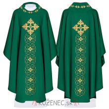 Chasuble with embroidery - 7018 LE - green