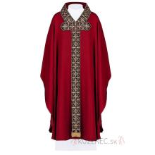 Chasuble with embroidery - 7026 LE - red