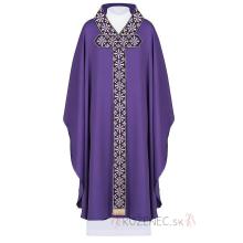 Chasuble with embroidery - 7026 LE - violet