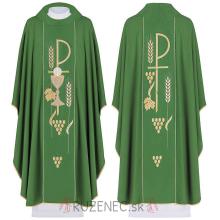 Chasuble green - embroidery - 001