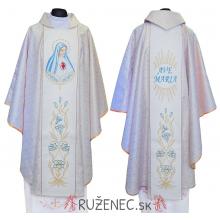 Gold Chasuble - embroidery - Immaculate Heart of Mary