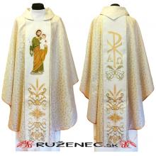 Gold Chasuble - embroidery - St. Joseph